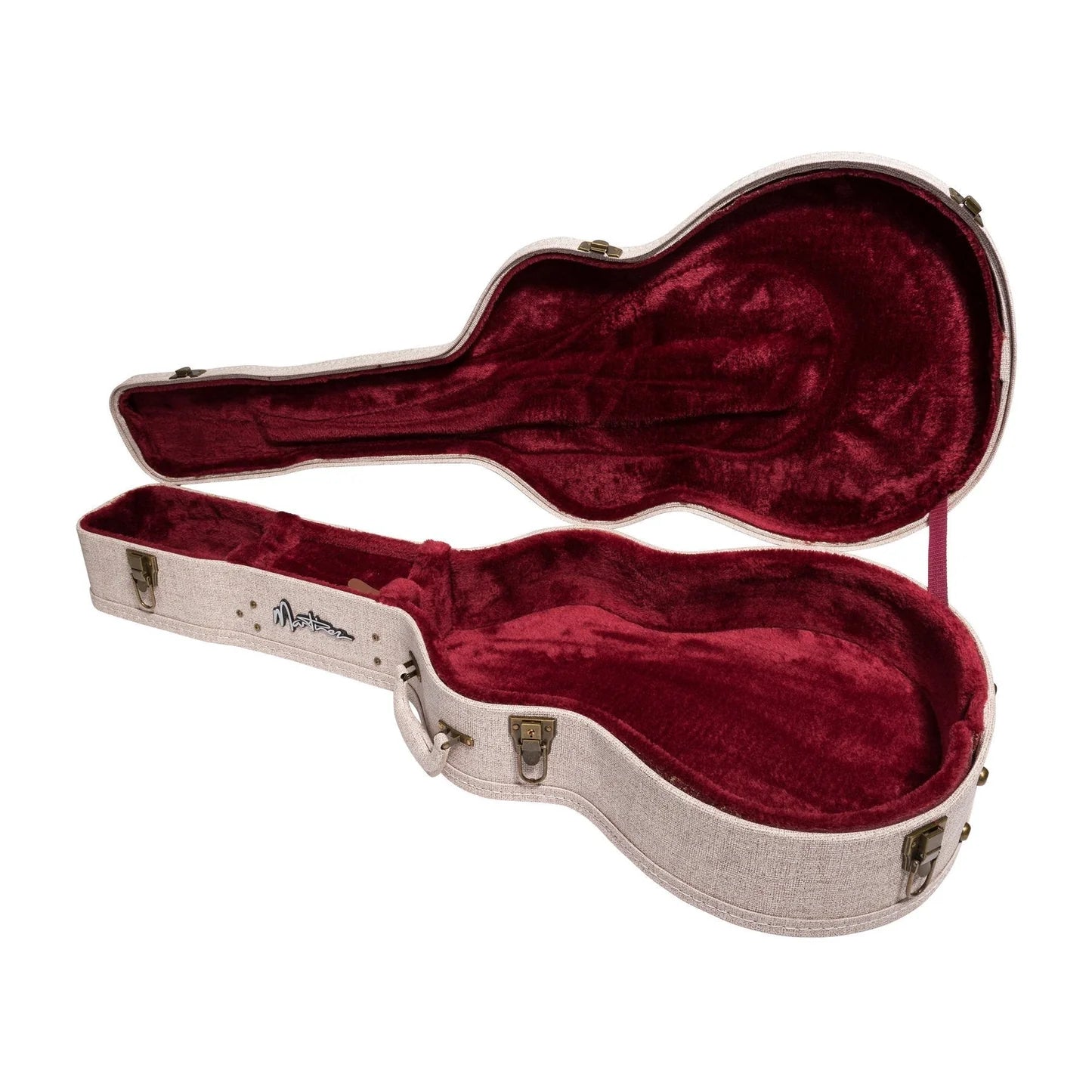 Martinez 'Southern Star' Spruce Solid Top Small Body - Natural Gloss Pickup w/ Hard Case Pack